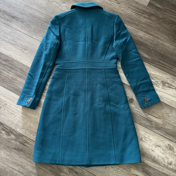 Gorgeous J. Crew Double Cloth Lady Day Coat teal turquoise blue green - Picture 2 of 11